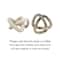 Hello Honey® 3.5" Beige Modern Decorative Marble Link Knot